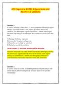 ATI Capstone Exam 2 Study Guide Bundle &vert; 3 Versions Questions & Answers