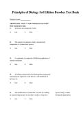 Test Bank For Principles of Biology&comma; 3rd Edition by Robert Brooker&comma; Eric Widmaier&comma; Linda Graham&comma; Peter Stiling &lpar;Chapter 1-47&comma; Answers at the end of each Chapter&rpar;