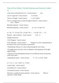 Edexcel Pure Maths &vert; Verified Question and Answers&vert; Graded A&plus;