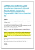 Certified Onsite Wastewater System &NewLine;Specialist Exam Questions And Correct &NewLine;Answers &lpar;Verified Answers&rpar; Plus &NewLine;Rationales 2026 Q&A &vert; Instant Download &NewLine;Pdf