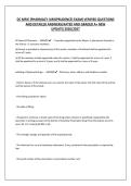 DC MPJE &lpar;PHARMACY JURISPRUDENCE&rpar; EXAM&vert;VERIFIED QUESTIONS AND DETAILED ANSWERS&vert;RATED AND GRADED A&plus; NEW UPDATE&vert;2026&sol;2027
