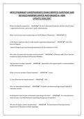 MPJE &lpar;PHARMACY JURISPRUDENCE&rpar; EXAM&vert;VERIFIED QUESTIONS AND DETAILED ANSWERS&vert;RATED AND GRADED A&plus; NEW UPDATE&vert;2026&sol;2027
