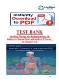 Test Bank for Nutrition Therapy and Pathophysiology&comma; 5th Edition &vert; Chapters 1&ndash;23 Complete by Marcia Nelms &vert;&vert; Isbn 978-0357973820