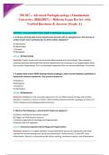 NR 507 &ndash; Advanced Pathophysiology &lpar;Chamberlain &NewLine;University&comma; 2026&sol;2027&rpar; &ndash; Midterm Exam Review with &NewLine;Verified Questions & Answers &lpar;Grade A&rpar;&NewLine;