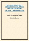 PUMP OPERATOR EXAM PREP 1 &vert; COMPLETE STUDY GUIDE&comma; PRACTICE QUESTIONS AND ANSWERS