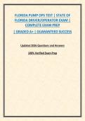 FLORIDA PUMP OPS TEST &vert; STATE OF FLORIDA DRIVER&sol;OPERATOR EXAM &vert; COMPLETE EXAM PREP
