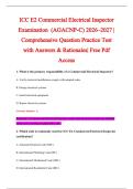 ICC E2 Commercial Electrical Inspector &NewLine;Examination  &lpar;AGACNP-C&rpar; 2026&ndash;2027 &vert; &NewLine;Comprehensive Question Practice Test &NewLine;with Answers & Rationales&vert; Free Pdf &NewLine;Access