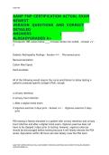 AANP FNP CERTIFICATION ACTUAL EXAM NEWEST VERSION