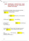 NAMS MEN0PAUSE CERTIFICATI0N EXAM 2025 UPDATED ACTUAL EXAM