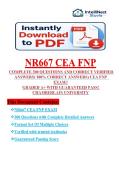 NR667 CEA FNP 2026&sol;2027 Update COMPLETE 300 QUESTIONS AND CORRECT VERIFIED ANSWERS&lpar; 100&percnt; CORRECT ANSWERS&rpar; CEA FNP EXAM&sol;&sol; GRADED A&plus; WITH GUARANTEED PASS&excl; CHAMBERLAIN UNIVERSITY