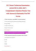 ICC Permit Technician Examination &NewLine;&lpar;AGACNP-C&rpar; 2026&ndash;2027 &vert; &NewLine;Comprehensive Question Practice Test &NewLine;with Answers & Rationales&vert; Free Pdf &NewLine;Access