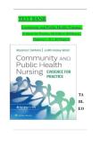 TEST BANK - Community and Public Health Nursing&colon; Evidence for Practice 4th Edition by DeMarco & Walsh&comma; All 25 Chapters Covered&comma; Verified Latest Edition