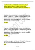 MLBPA GENERAL CERTIFIED AGENT FINAL STUDY &NewLine;GUIDE NEWEST 2026 TESTED WITH COMPLETE &NewLine;QUESTIONS AND ANSWERS&sol;&sol; VERIFIED&sol;&sol; GRADED A&plus;