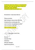 NUTRITION 1020 WSU MODULE 3 EXAMINATION &NewLine;NEWEST TEST 2026 SOLVED WITH COMPLETE &NewLine;QUESTIONS 100&percnt; CORRECT&NewLine;ANSWERS&sol;&sol;VERIFIED&sol;&sol;GRADED A&plus;&sol;NUTRITION 1020 WSU MODULE 3 EXAMINATION &NewLine;NEWEST TEST 2026 SOLVED WITH COMPLETE &NewLine;QUESTIONS 100&percnt; CORRECT&NewLine;ANSWERS&sol;&sol;VERIF