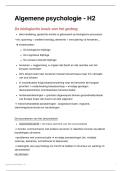 Samenvatting Algemene Psychologie H2 &vert; Biologische Basis &vert; UGent &vert; 2026&sol;27