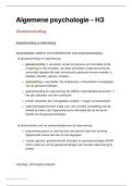 Algemene Psychologie H3 &vert; Gewaarwording & Gezicht &vert; UGent &vert; 2025&sol;2026