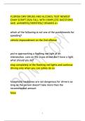 FLORIDA DMV DRUGS AND ALCOHOL TEST NEWEST &NewLine;EXAM SCRIPT 2026 FULL WITH COMPLETE QUESTIONS &NewLine;AND ANSWERS&sol;&sol;VERIFIED&sol;&sol; GRADED A&plus;