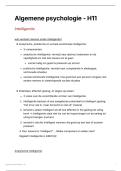 Samenvatting Intelligentie &vert; Algemene Psychologie H11 &vert; Universiteit Gent &vert; 2025&sol;26