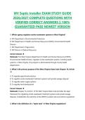 WV Septic Installer EXAM STUDY GUIDE 2026&sol;2027 COMPLETE QUESTIONS WITH VERIFIED CORRECT ANSWERS &vert;&vert; 100&percnt; GUARANTEED PASS NEWEST VERSION