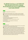 BA 1000 001 Exam Prep A&plus; 2 ON WHICH OF&NewLine;THE Following LOANS MUST a Maintain&NewLine;Records Questions and Answers Verified Solutions&NewLine;Latest Update 2026&sol;2027