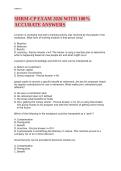 SHRM-CP EXAM 2026 WITH 100 ACCURATE ANSWERS&period;