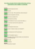 FCS FINAL EXAM STUDY GUIDE UPDATED ACTUAL&NewLine;QUESTIONS AND CORRECT ANSWERS