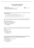 TCFP HAZMAT Exam &vert; Hazmat Awareness &vert; Questions and Answers &vert;2026 Latest Update with complete solutions