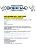SWIFTRIVER MATERNITY END OF COURSE QUESTIONS AND ANSWERS SURE A&period;pdf