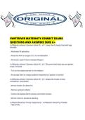 SWIFTRIVER MATERNITY CORRECT EXAMS QUESTIONS AND ANSWERS SURE A&period;pdf&NewLine;
