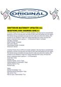 SWIFTRIVER MATERNITY UPDATED ALL QUESTIONS AND ANSWERS SURE A&period;pdf