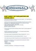 HURST CORRECT TEST PAPER QUESTIONS AND ANSWERS SURE A&period;pdf