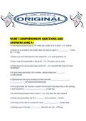 HURST COMPREHENSIVE QUESTIONS AND ANSWERS SURE A&period;pdf
