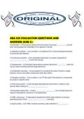 ABA 626 EVALUATION QUESTIONS AND ANSWERS SURE A&period;pdf