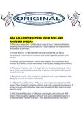 ABA 626 COMPREHENSIVE QUESTIONS AND ANSWERS SURE A&period;pdf