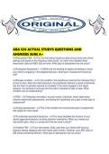 ABA 626 ACTUAL STUDYS QUESTIONS AND ANSWERS SURE A&period;pdf