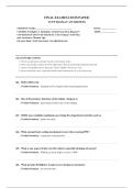 TCFP Hazmat Awareness Exam &vert;Firefighter 1 Firefighter 2 Final Exam Prep&vert; Questions and Answers &vert;2026 Latest Update with complete solutions