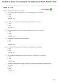 Test Bank Survey of Accounting&comma; 10th Edition by Carl Warren&vert;ISBN&semi;9780357900291&vert;Answers at the end of every question