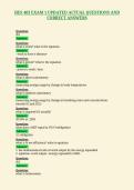 HES 403 EXAM 1 UPDATED ACTUAL QUESTIONS AND&NewLine;CORRECT ANSWERS
