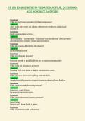 NR 283 EXAM 2 REVIEW UPDATED ACTUAL QUESTIONS&NewLine;AND CORRECT ANSWERS