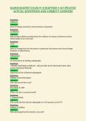 RADIOGRAPHY EXAM &num;1 &lpar;CHAPTERS 1-6&rpar; UPDATED&NewLine;ACTUAL QUESTIONS AND CORRECT ANSWERS