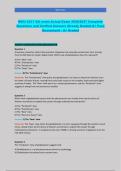 WGU C211 OA exam Actual Exam 2026&sol;2027 Complete Questions and Verified Answers Already Graded A&plus; Pass Guaranteed - A&plus; Graded