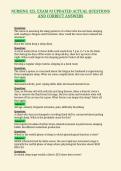 NURSING 125&comma; EXAM &num;3 UPDATED ACTUAL QUESTIONS&NewLine;AND CORRECT ANSWERS