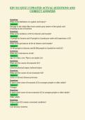 KIN 312 QUIZ 2 UPDATED ACTUAL QUESTIONS AND&NewLine;CORRECT ANSWERS