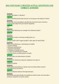 HSA 3150 EXAM 1 UPDATED ACTUAL QUESTIONS AND&NewLine;CORRECT ANSWERS