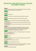 HES 202 FINAL EXAM UPDATED ACTUAL QUESTIONS&NewLine;AND CORRECT ANSWERS
