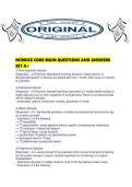 NCMHCE CORE MAIN QUESTIONS AND ANSWERS SET A&period;pdf&NewLine;&NewLine;1&period; Document information