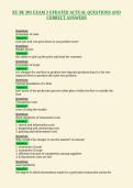 KU BE 301 EXAM 3 UPDATED ACTUAL QUESTIONS AND&NewLine;CORRECT ANSWERS