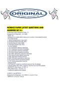 NCMHCE PAPER LATEST QUESTIONS AND ANSWERS SET A&period;pdf