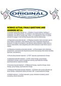 NCMHCE ACTUAL FINALS QUESTIONS AND ANSWERS SET A&period;pdf