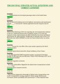 TIM 350 FINAL UPDATED ACTUAL QUESTIONS AND&NewLine;CORRECT ANSWERS